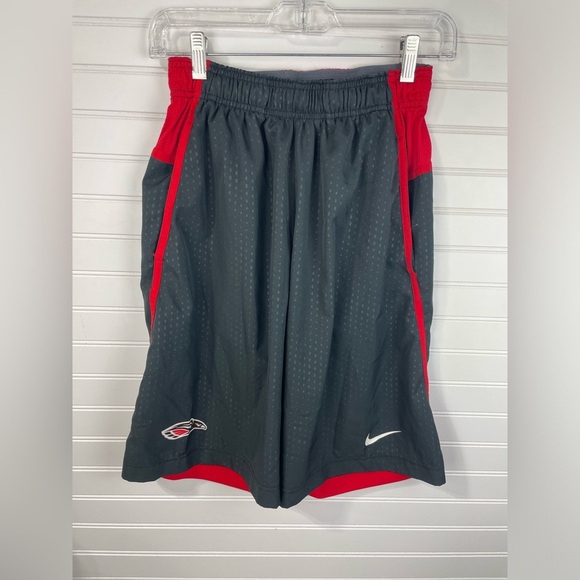 Nike Gray & Red Raiders NFL Basketball Athletic Shorts Size Small Men’s - Picture 2 of 10
